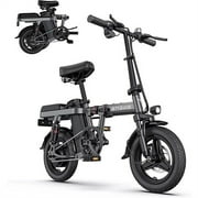 Engwe Mini Folding Electric Bike for Adults with 350W Motor (Peak 600W), 48V 10AH Large Removable Battery E Bike, Urban City Commuter Electric Bicycles