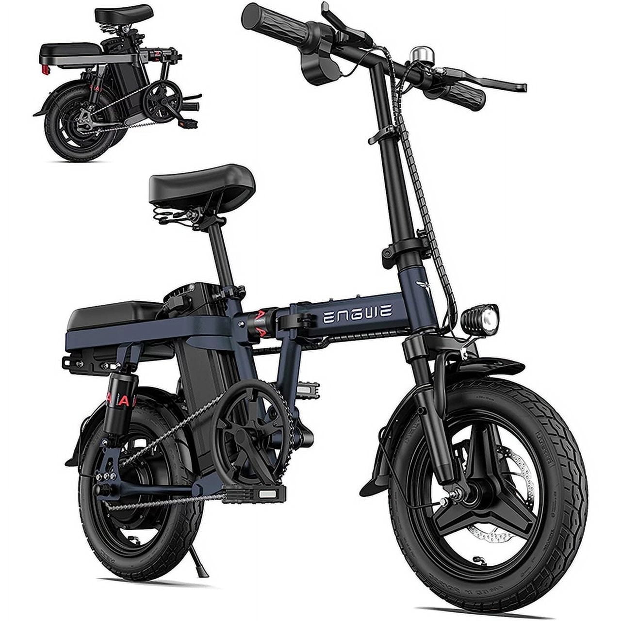 Engwe T14 Foldable Electric Bike, 350W Motor, 48V10AH Removable