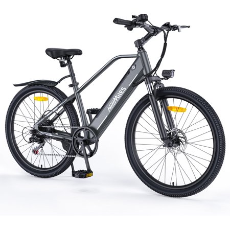 MileTrail Electric Bike for Adults,E-bikes 20 Miles/H & 62 Miles with 468WH Removable Battery and Peak 700W Brushless Motor ,7-Speed & Torque Sensor UL2849(Grey)