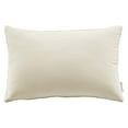 thumbnail image 1 of Enhance 24" Lumbar Performance Velvet Throw Pillow Ivory, 1 of 4