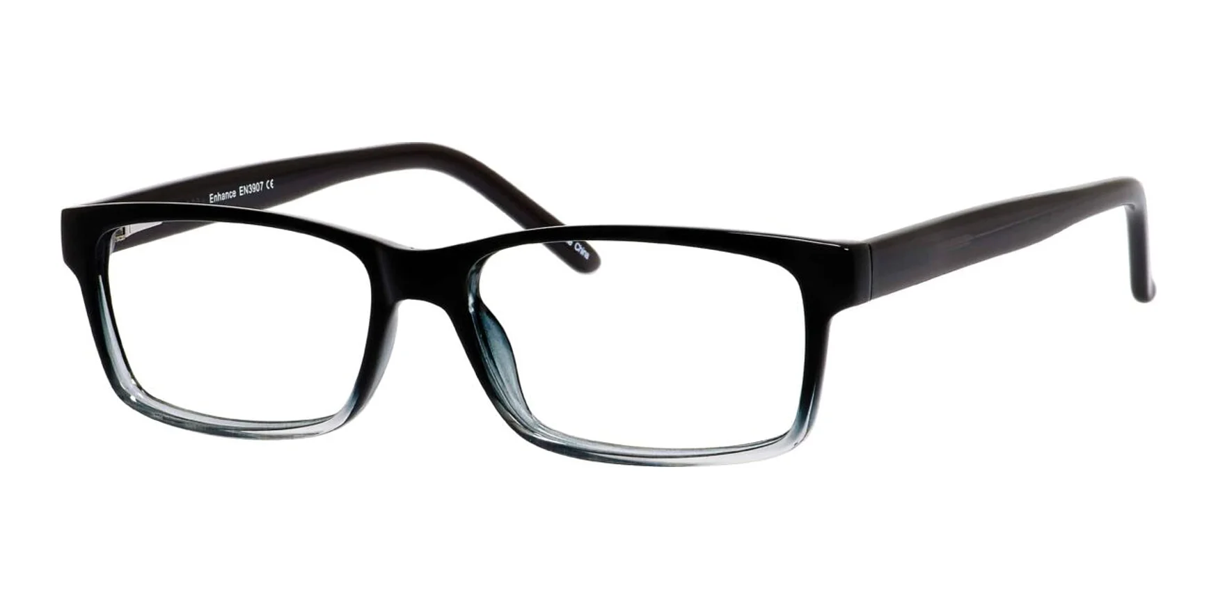 Unbranded Black Clear Fade Black Crystal Fade Authentic Eyeglasses 53-17-145 L&F &5 Reading Glasses | Black Crystal Fade | Lens & Frame  main image 3