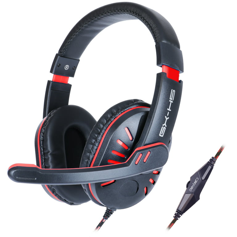 Enhance GX-H5 Gaming Headset with Rotating Microphone - Soft Adjustable  Headband, Volume Controller with Braided Cable, USB Sound-Isolating  Earcups