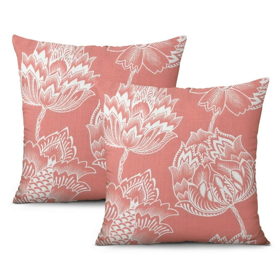 Enhance Your Living Space with Our Spring/Summer Throw Pillow Covers - 16x16 Inch, Set of 2 Floral Wildflowers & Home Sweet Home Design Perfect for Farmhouse Decoration