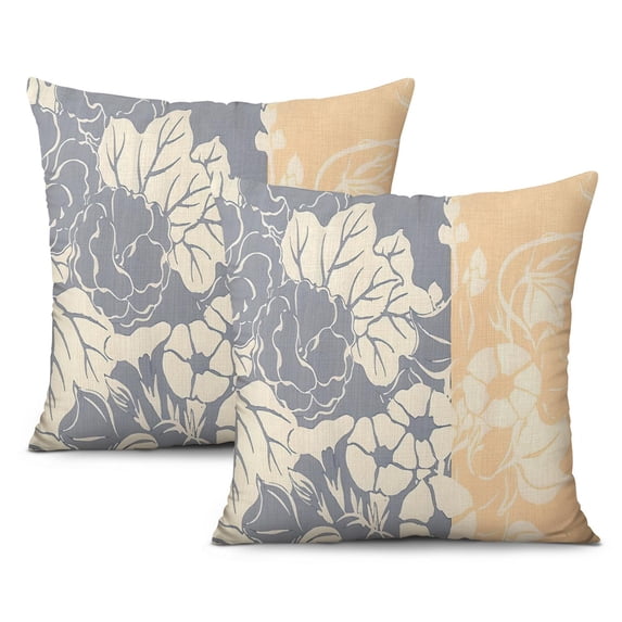 Enhance Your Living Space with Our Spring/Summer Throw Pillow Covers - 20x20 Inch, Set of 2 Floral Wildflowers & Home Sweet Home Design Perfect for Farmhouse Decoration