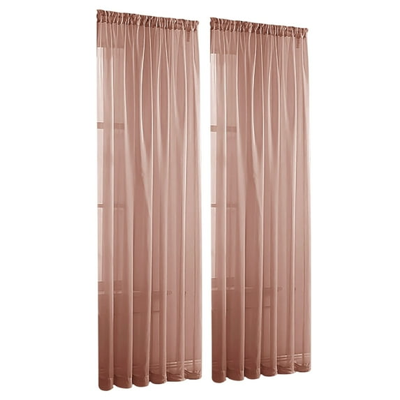 Enhance Privacy Yet Light: Stunning Solid Color Semi Sheer Window Curtains for Any Room!
