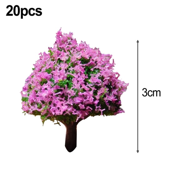 Enhance Your DIY Landscape Scenery with Realistic Model Trees 20Pcs 3CM