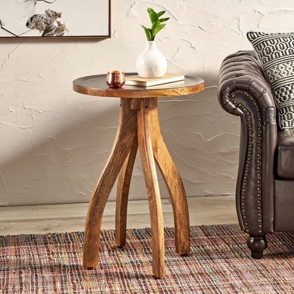 Enhance Your Living Space with a Stunning Mango Wood End Table