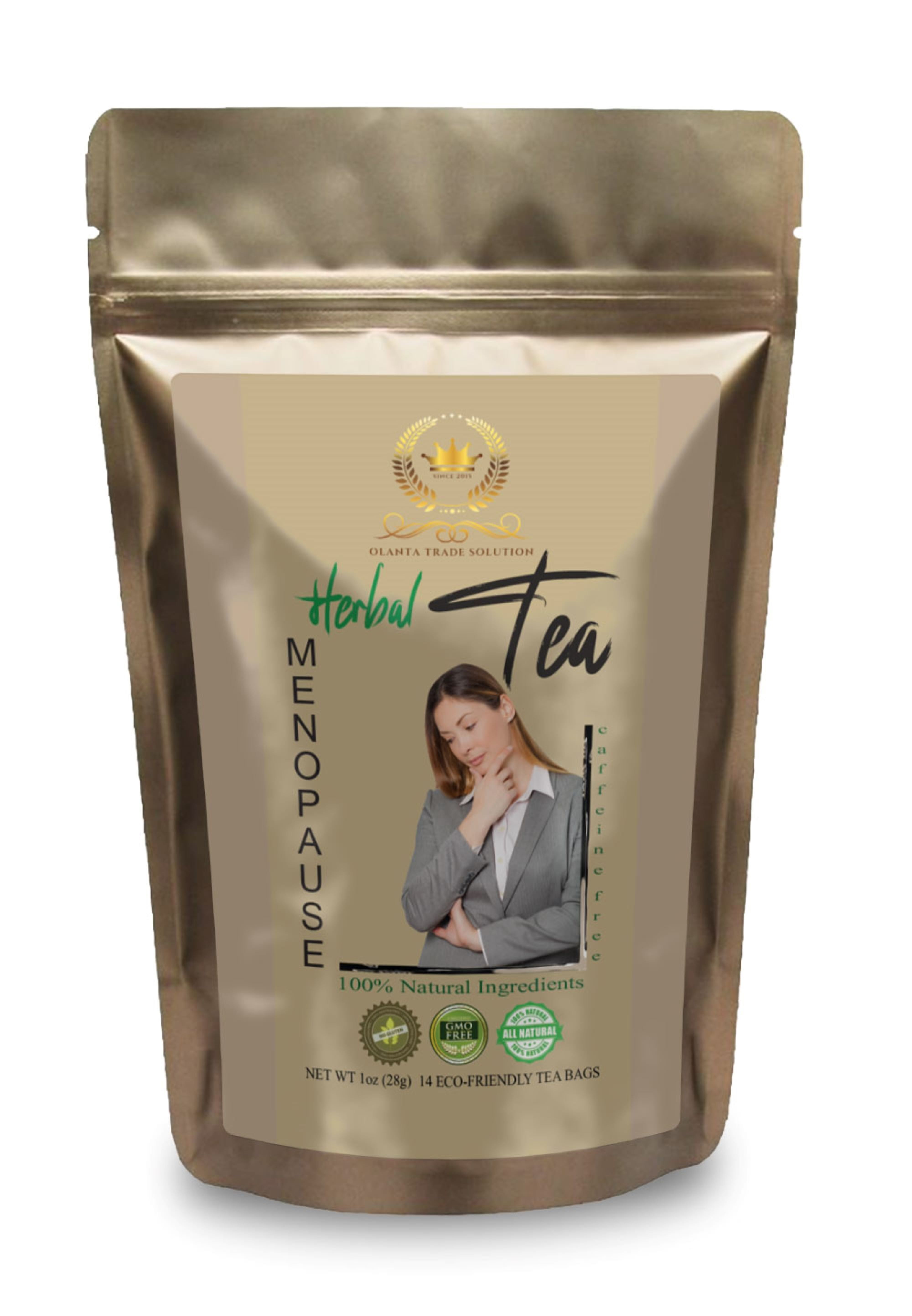 Enhance Your Menopause Experience MENOPAUSE HERBAL NATURAL TEA Black