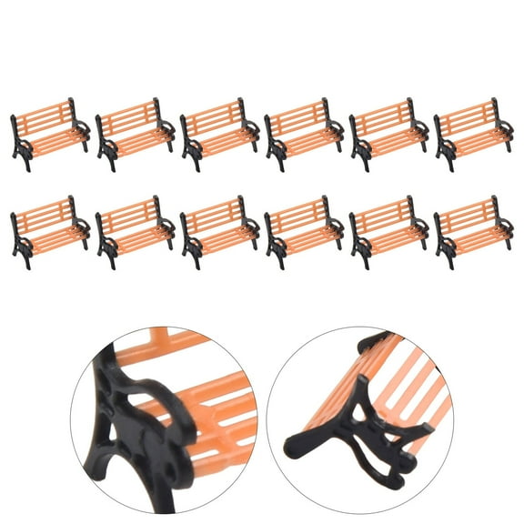 Enhance Your Model Train Layout with 12pcs 50 Scale Realistic Plastic Benches