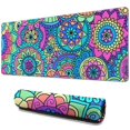 thumbnail image 1 of Enhance Your Office with Our Cute Mandala Mouse Mat: Non-Slip, Waterproof, Stitched Edge for Durability - Small Size 31.5x11.8 Inch, 1 of 7