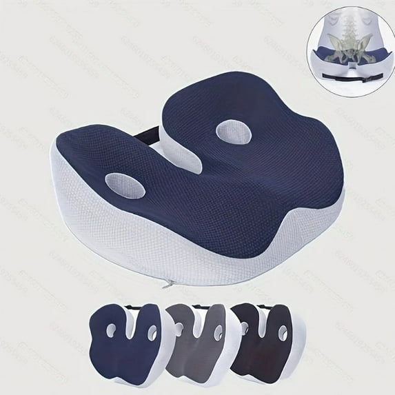 Enhance Your Sitting Experience: Ergonomic Memory Foam Wedge Cushion for Buttocks & Lower Back Support, Lightweight & Durable