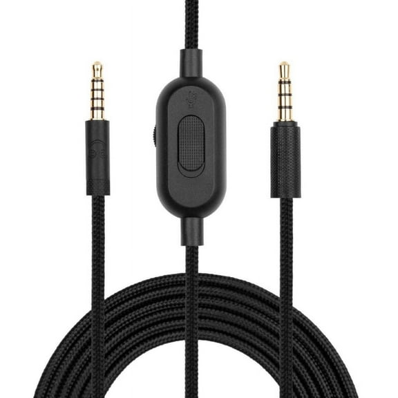 Enhanced 3.5mm Headphone Cable for G433/G233 Volume Control &Microphone Function