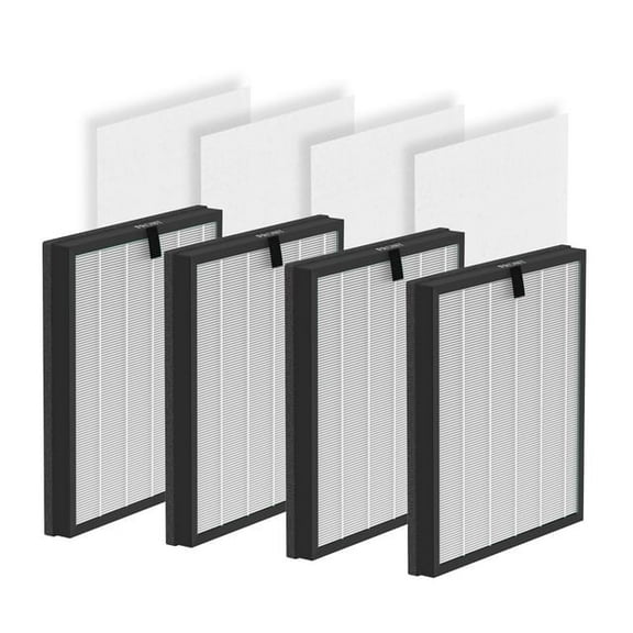 Enhanced 4 Pack HY4866 True HEPA Replacement Filters for MORENTO and WESTHEY HY4866 Air Purifier, YIOU M1 Air Cleaner Purifier, H13 Ture HEPA for HY4866 Filter (4+4)