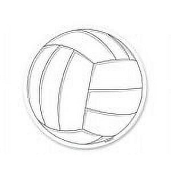 Enhanced Ball Outline -1/4 (Quarter Sheet) Edible Photo Image Cake Topper