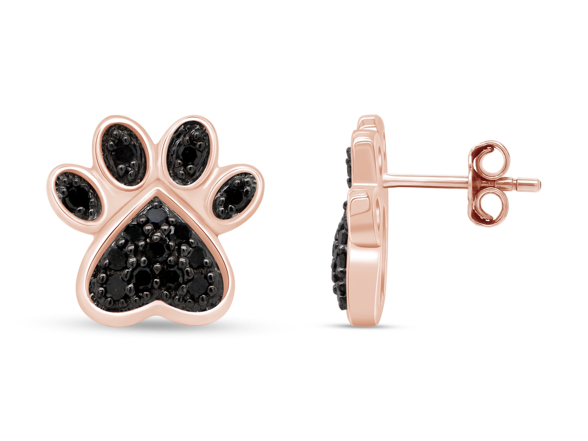 Paw print stud earrings sale