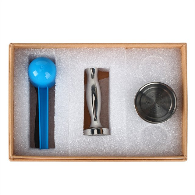 Enhanced Brewing Experience Stainless Steel Coffee Pods with Press