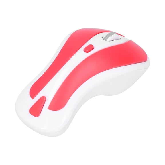 Enhanced Compatibility for Win 2000/XP/Vista/7, Stylish White & Red Design Ultra-Portable 2.4GHz Wireless Mouse