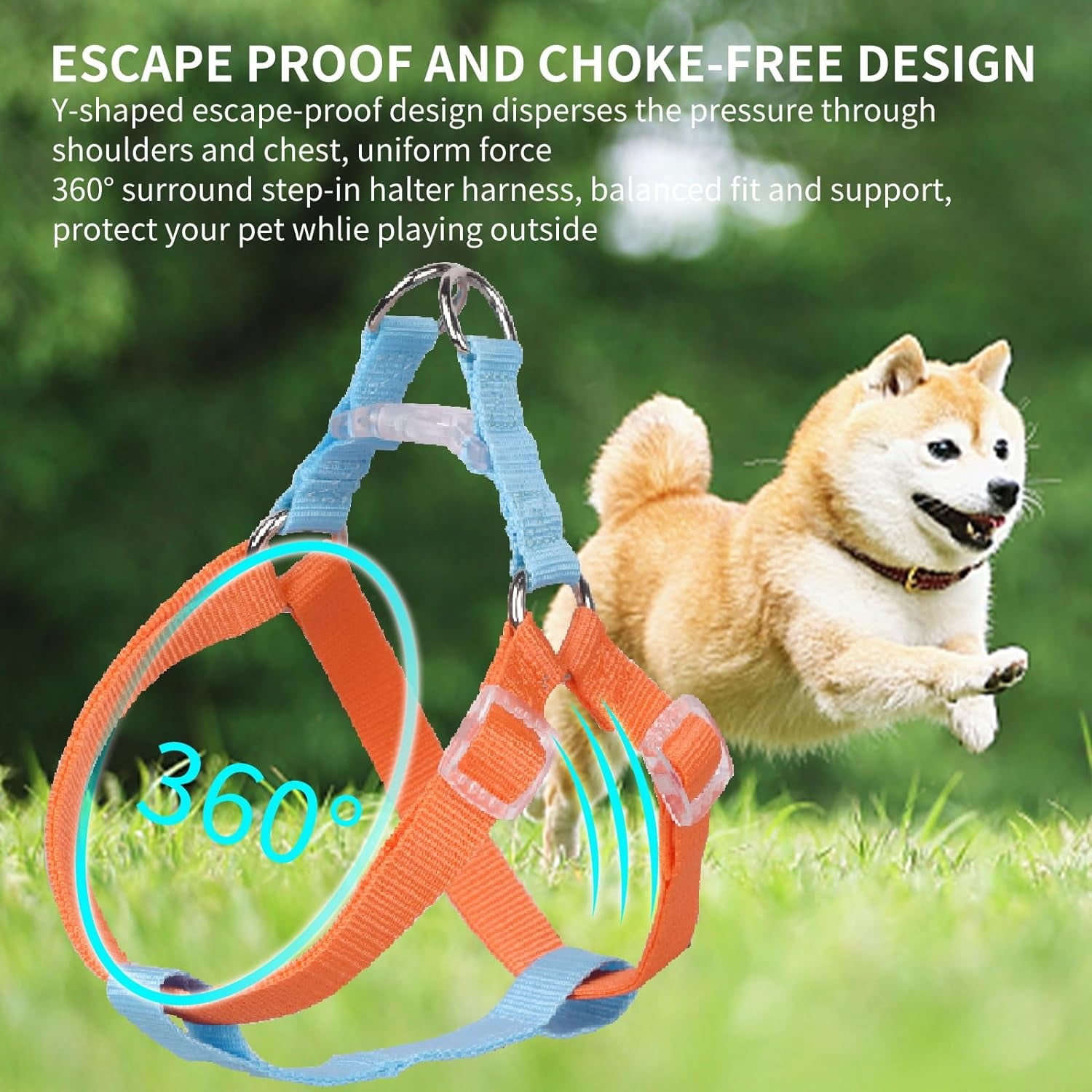 Enhanced Control Soft and Comfy Large Dogs Adjustable NoPull Dog