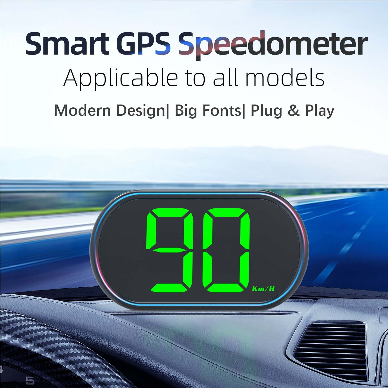 Enhanced Driving Universal HUD Projector, Digital Speedometer ...