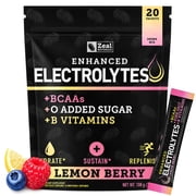 Zealot Electrolyte Stick Packs - 20 Packets | Keto Electrolytes | Zero Sugar | Lemon Berry