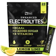 Zealot Electrolyte Stick Packs - 20 Packets | Keto Electrolytes | Zero Sugar | Lemon Lime