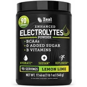 Zealot Electrolyte Powder - 90 Servings | Keto Electrolytes | Zero Sugar | Lemon Lime