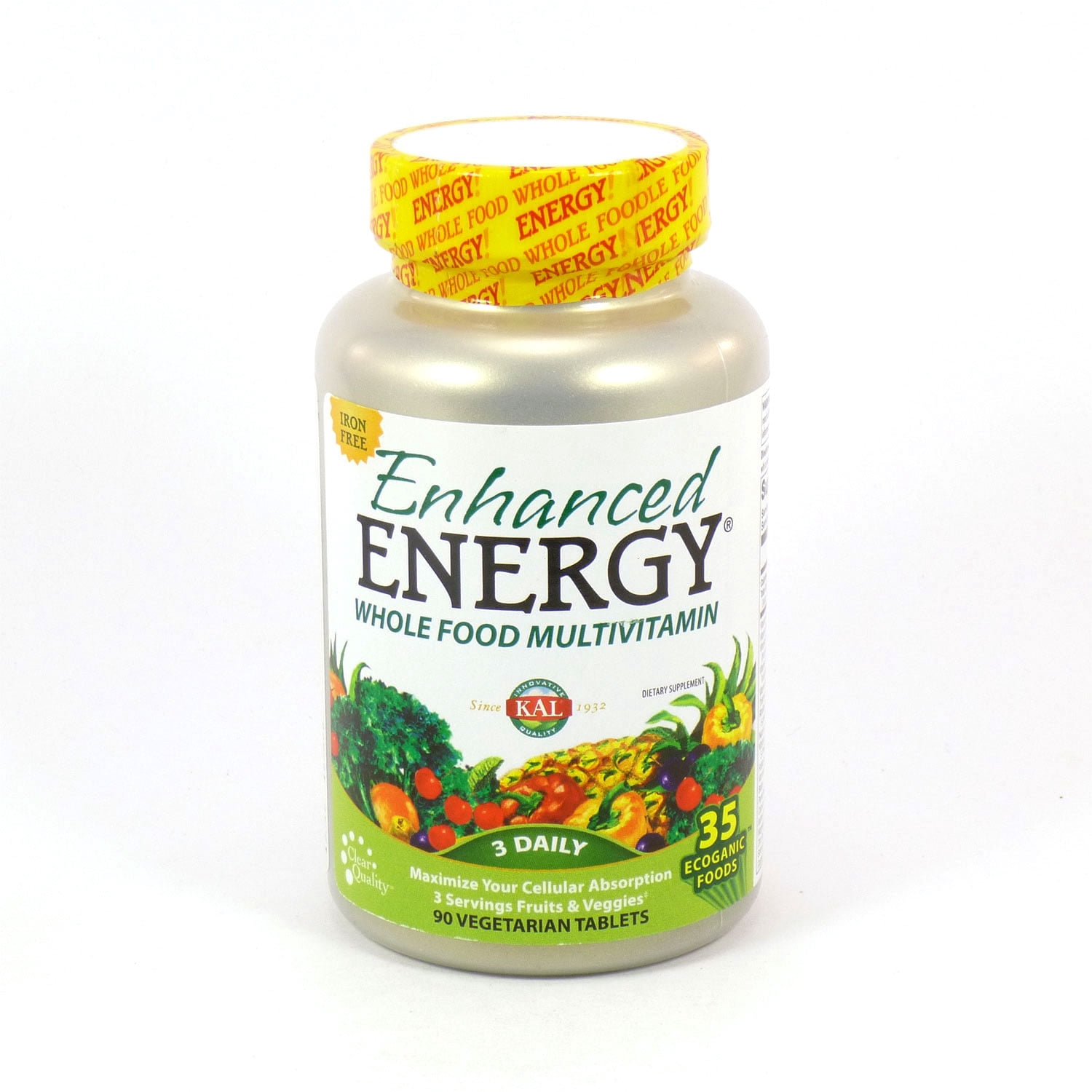 Enhanced Energy Iron Free By KAL - 90  Tablets