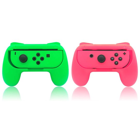 Enhanced Joy-Con Grips for Nintendo Switch - 2-Pack Ergonomic Controller Holders for Joycon Comfort & Control (Multiple Colors)