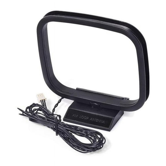 Enhanced AM Loop Antenna for Home Stereo Receiver, High Sensitivity Radio Receiving Antenna, Clear Signal Reception for Analog & Digital Broadcasts, Easy Setup Long Range Indoor Antenna