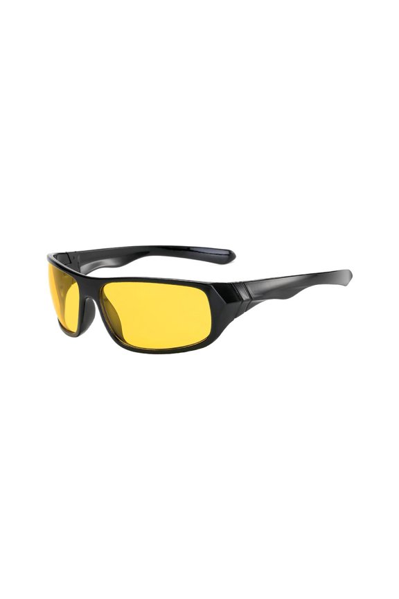 Enhanced Night Vision Cycling Glasses with Anti-Glare Yellow Lenses for Men Outdoor Sports Driving and Running