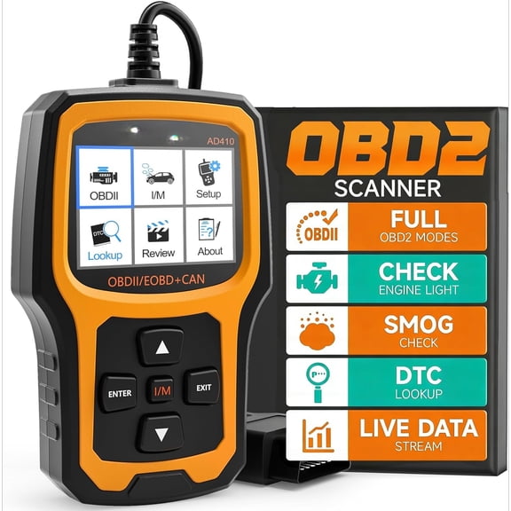 Enhanced OBD2 Engine Fault Code Reader Diagnostic Scanner for Post-1996 OBDII Vehicles