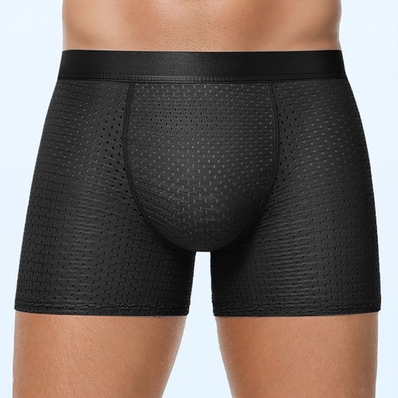Enhanced Padded Pouch Briefs With Front Lift Support And Back Comfort Seamless Design For Daily Wear Men’s Underwear, XXL, Black