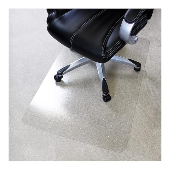 Enhanced Polymer Eco-Friendly Office Chair Mat for Low and Standard Pile Carpeted Floors 36" x " | Rectangular Carpet Protector, Transparent | Shipped Flat | Multiple Sizes