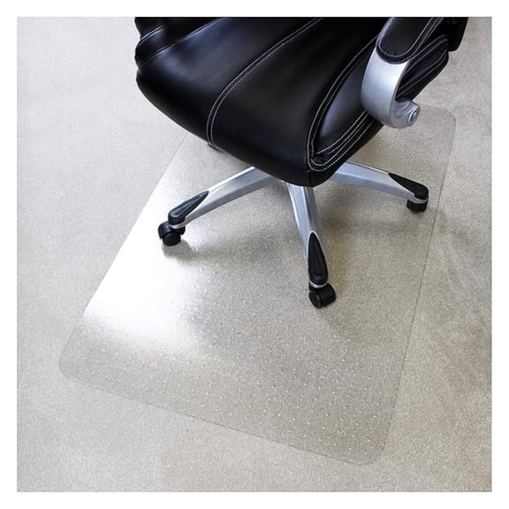 Enhanced Polymer Eco-Friendly Office Chair Mat for Low and Standard Pile Carpeted Floors 36" x " | Rectangular Carpet Protector, Transparent | Shipped Flat | Multiple Sizes