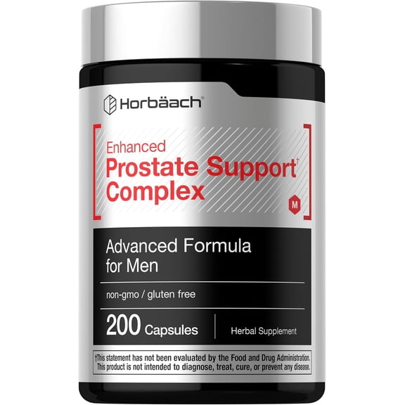 Enhanced Prostate Supplement for Men | 200 Capsules | by Horbaach