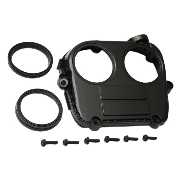Enhanced Sealing Timing Cover With Gasket For Vehicles Offering Leak Protected In Black Plastic 06K103269D