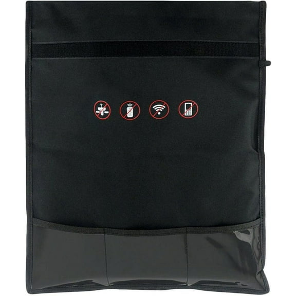 Enhanced Security Faraday Bag, Blocks Call Data Cellular Signals, Water Resistant Design, Privacy Protection For Mobile Phones Tablets Credit Cards, Small Size: 25 X 28