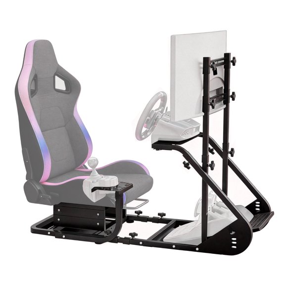 Enhanced And Stable Racing Wheel Cockpit, Compatible With Fanatec, Pxn, Thrustmaster, And Logitech Adjustable Driving Simulators, Excluding Handbrake, Pedals, And Monitor
