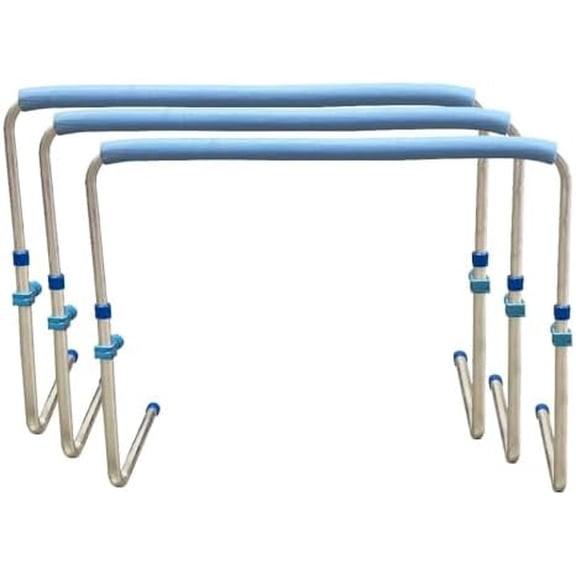 Enhanced Training Agility Hurdles: Premium Self-Return Aluminum Set for Track, Field, Soccer, Football - Adjustable 27" to 42" - Versatile Performance Tools (Set of 3)$$Sport & Recreation Other