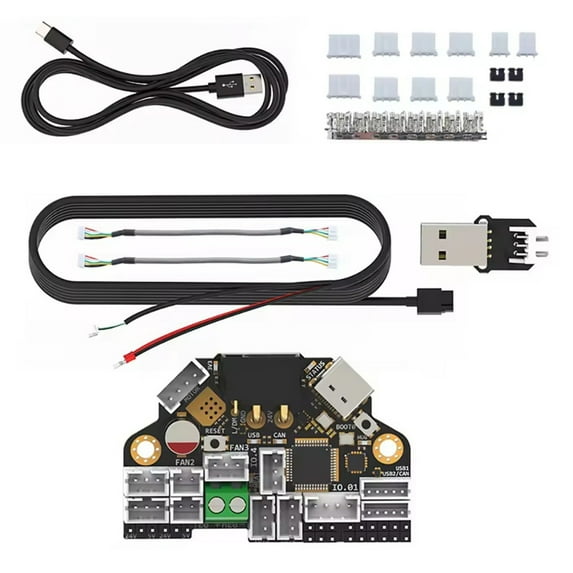 Enhanceds H36 Klipper Canbus Tool Board for 3D Printing Applications TMC2209 and Two USB/CANBUS Interfaces