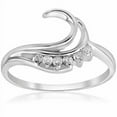 thumbnail image 1 of Enhancer Wrap Guard Ring Round Diamond Ring 1.8 Ct Diamond 14K White Gold Over, 1 of 2