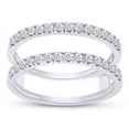 thumbnail image 1 of Enhancer Wrap Jacket Insert Band Ring 14K White Gold Over 1.8 Ct Simulated Diamond, 1 of 2
