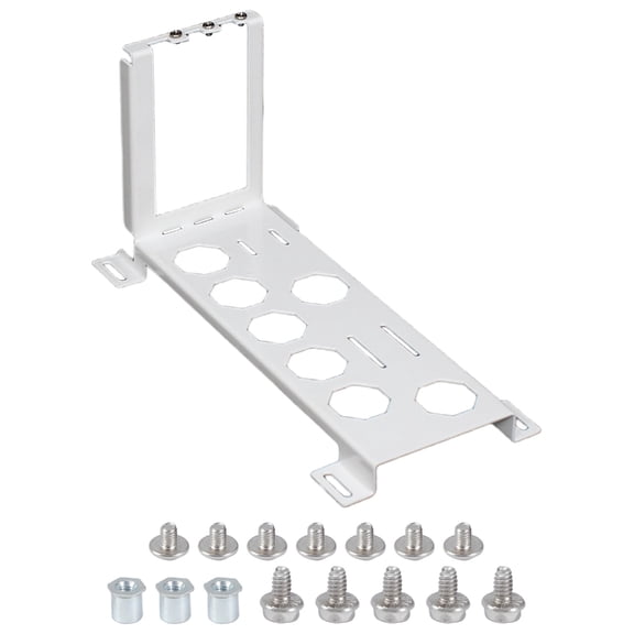 Enhances Cooling Vertical GPU Bracket Metal Construction For PC Fan Slot Mount