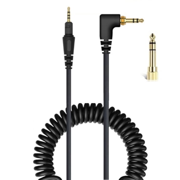 Enhances Headphone Cable Cord for Headphones Featuring Coiled Spring Flexibility Low Distortions