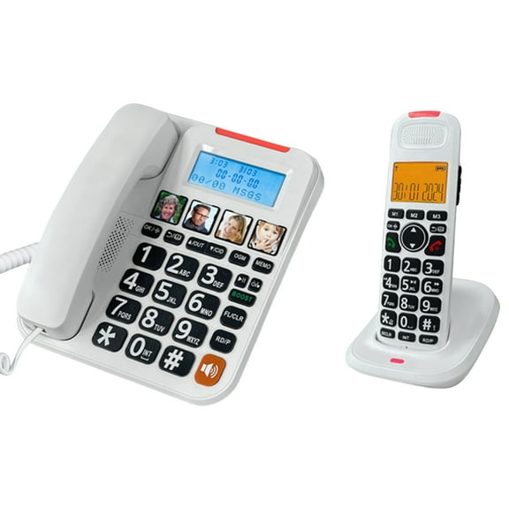 Adjustable Ringtone and Volumes Corded Telephone With 1 Key Boost Function for Home and Office