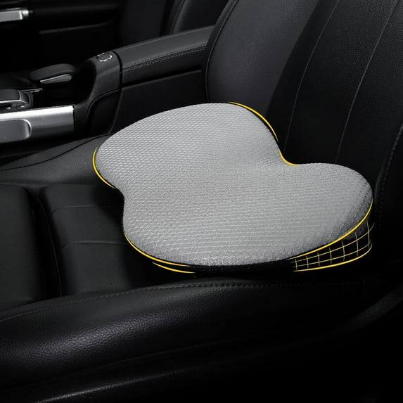Automotive Car Seat Cushions for Enhancing Driving Comfort, Seat Cushion for Car, Office Chair, Light Gray