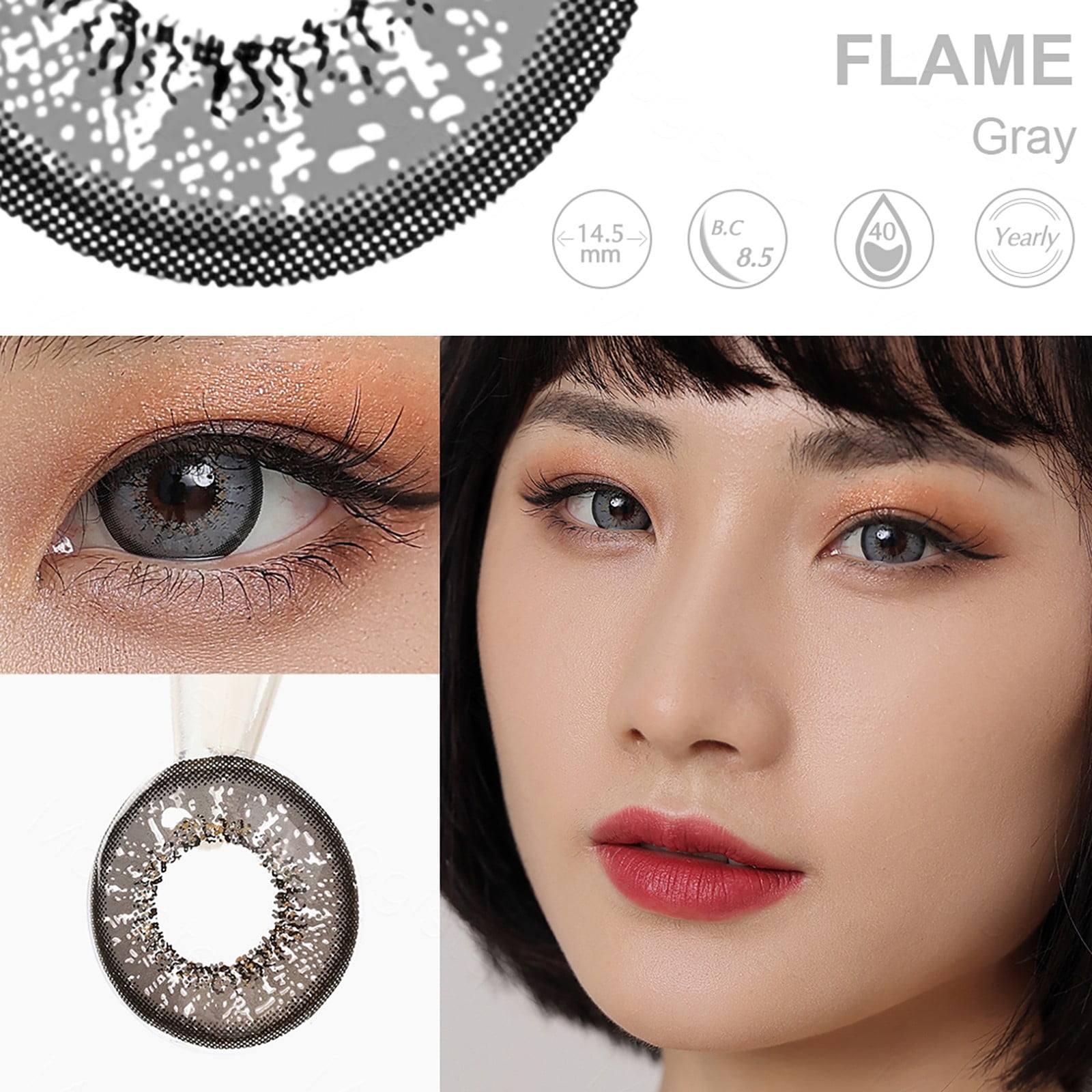 Enhancing contact Lenses Monthly disposable colored Lenses Nonprescription colored contacts 1ml