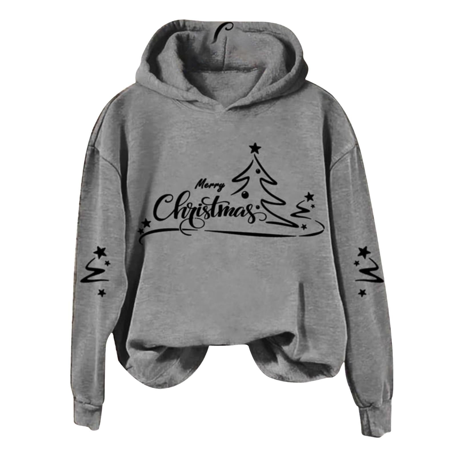 Ladies christmas hoodies cheap