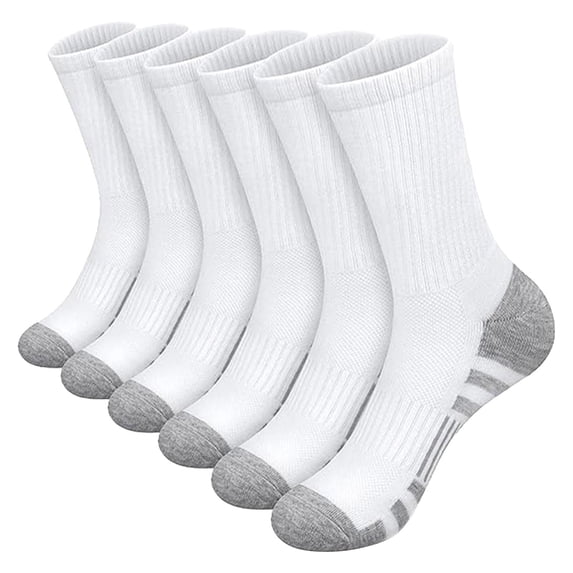 Enhedi Socks for Men, Men's Basketball Solid Color Short 5PC