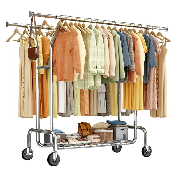 Clothes Rack Clothing Racks for Hanging Clothes, Portable Clothes Rack ...